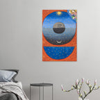 Medieval Creation of the World Art Print 1420 Italian Manuscript Illumination God Sun Moon Stars Poster Myth & Symbolism