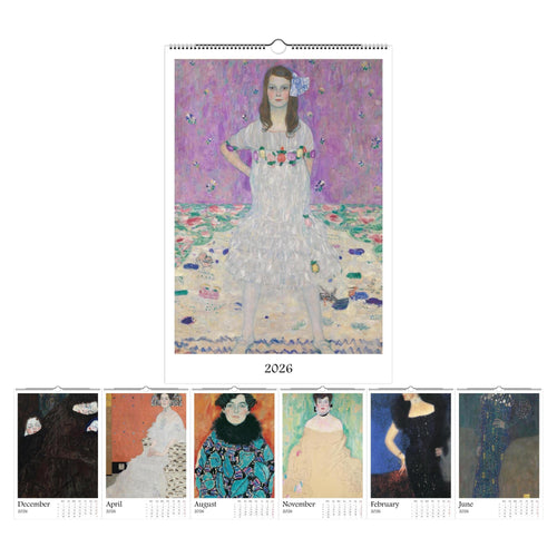 13 Artworks Of Gustav Klimt 2026 Art Calendar 11x16.5, Art Nouveau, Classic Fine Art, Vintage Aesthetic, Bohemian Decor, Art Gift