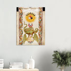 Vintage Alchemical Dragon Manuscript Print Retro Esoteric Occult Wall Art Mystic Alchemy Poster Print Myth And Symbolism