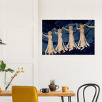 The Milky Way Art Nouveau Print, Celestial Goddess Wall Art, Vintage Starry Night Tapestry Poster, Myth & Symbolism DGbi