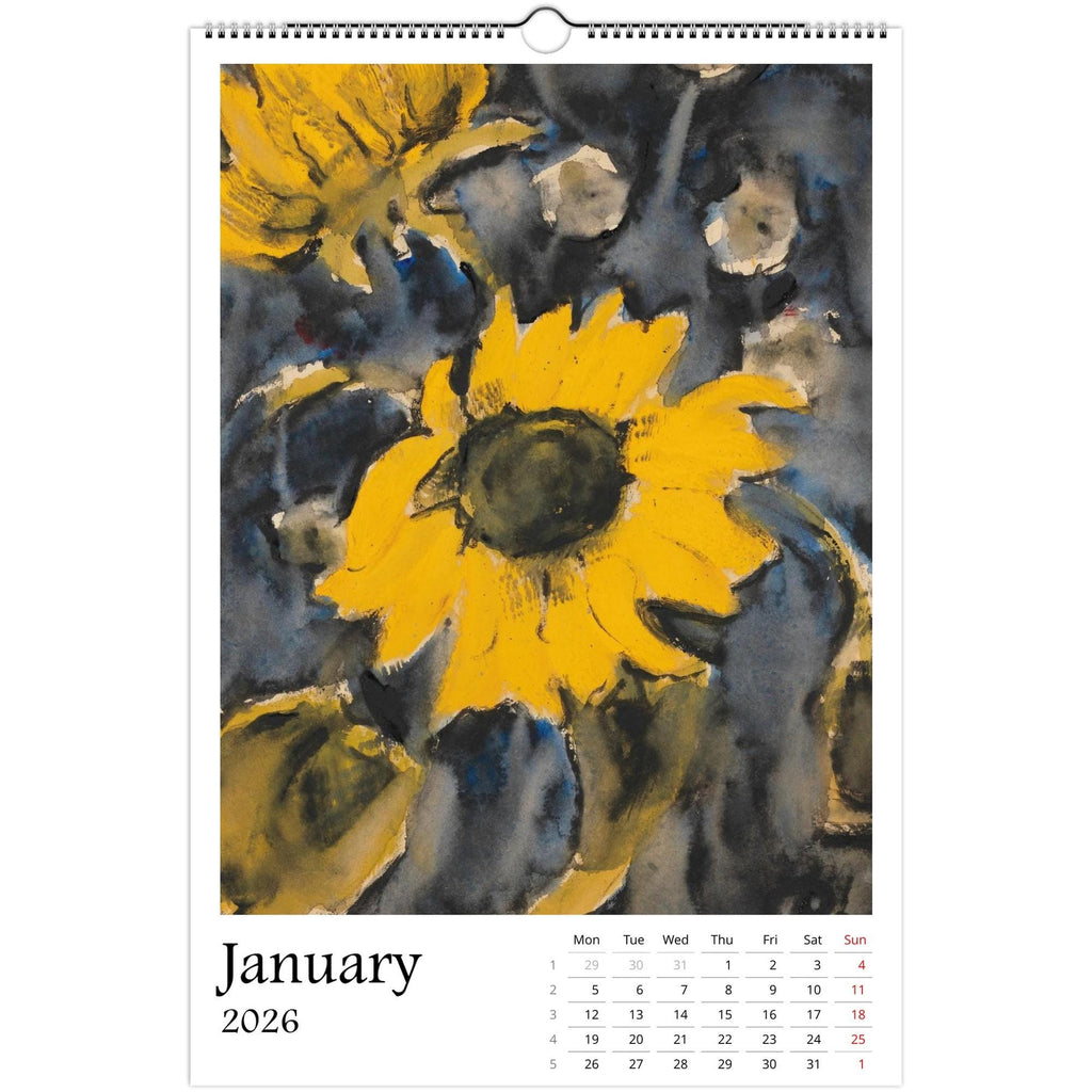 13 Artworks of Christian Rohlfs 2026 Art Calendar 11x16.5, German Expressionism, Floral Monthly Tracker, Vibrant Botanical Aesthetic