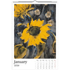 13 Artworks of Christian Rohlfs 2026 Art Calendar 11x16.5, German Expressionism, Floral Monthly Tracker, Vibrant Botanical Aesthetic