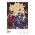 13 Artworks of Christian Rohlfs 2026 Art Calendar 11x16.5, German Expressionism, Floral Monthly Tracker, Vibrant Botanical Aesthetic