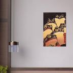 Utagawa Kuniyoshi Unimpressed Frog Woodblock Print Tenjiku Tokubei Vintage Japanese Toad Art Poster Woodblock Asian Art