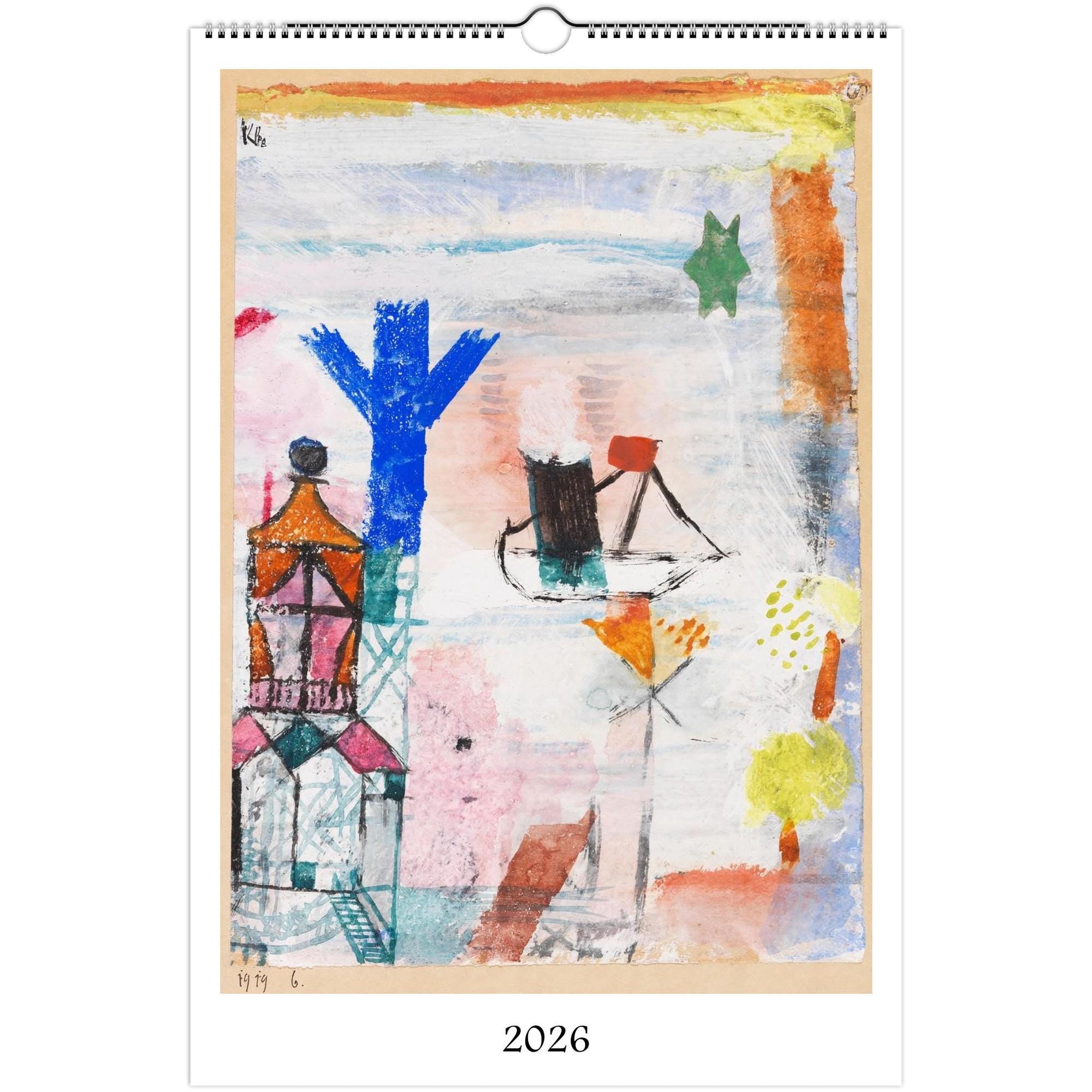 13 Artworks Of Paul Klee 2026 Art Calendar 11x16.5, Bauhaus Art, Abstract Paintings, Retro Modern, Boho Decor, Art Lover Gift