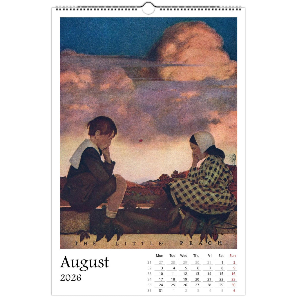 13 Artworks Of Maxfield Parrish 2026 Art Calendar 11x16.5, Golden Age Art, Classic View, Dreamy Aesthetic, Fantasy, Gift Idea