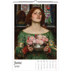 13 Artworks Of John William Waterhouse 2026 Art Calendar 11x16.5, Pre Raphaelite, Fine Art, Dark Academia, Moody, Gift For Her