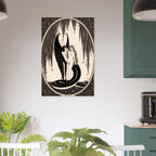 Alastair The Sphinx Oscar Wilde Illustration Antique Serpent Goddess Art Nouveau Decadent Dark Gothic Print Myth and Symbolism