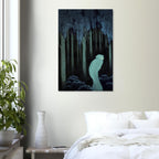 Kay Nielsen Art Print Moody Blue Forest Vintage Fairy Tale Illustration Gothic Folklore Dark Academia Wall Art Dark Academia Moody