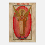 Russian Orthodox Icon Print Woman Clothed with the Sun Revelation 12 Christian Sacred Wall Art Antique Home Decor Myth & Symbolism d463c