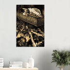 Ludwig Heinrich Heyne Jester Crown Print Vintage Dark Academia Wall Art Gothic Macabre Satirical Illustration Dark Academia & Moody