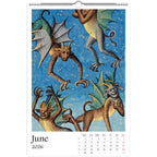 Medieval Marginalia 2026 Art Calendar 11x16.5, Gothic Art, Bizarre Creature, Dark Academia, Weird Medieval, Art Lover Gift