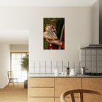 Renaissance Young Man Heart Shaped Book Art Print Moody Dark Academia Wall Decor Old Master Flemish Painting Dark Academia & Moody 81774