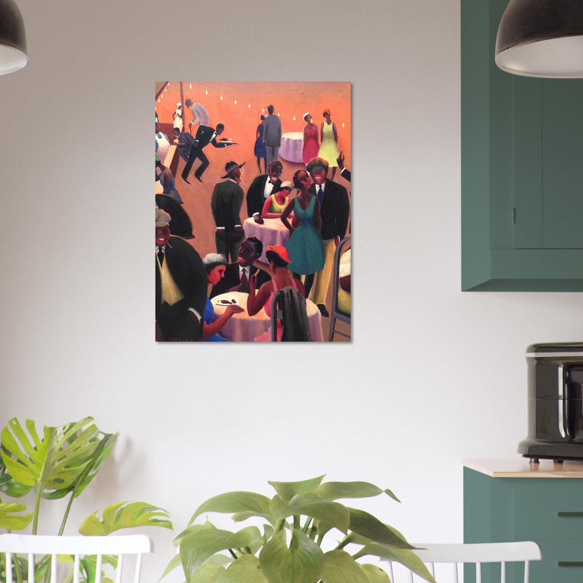 Vibrant Harlem Renaissance Art Archibald Motley Nightlife Jazz Age Scene African American Modernism Print Portraits and Figures