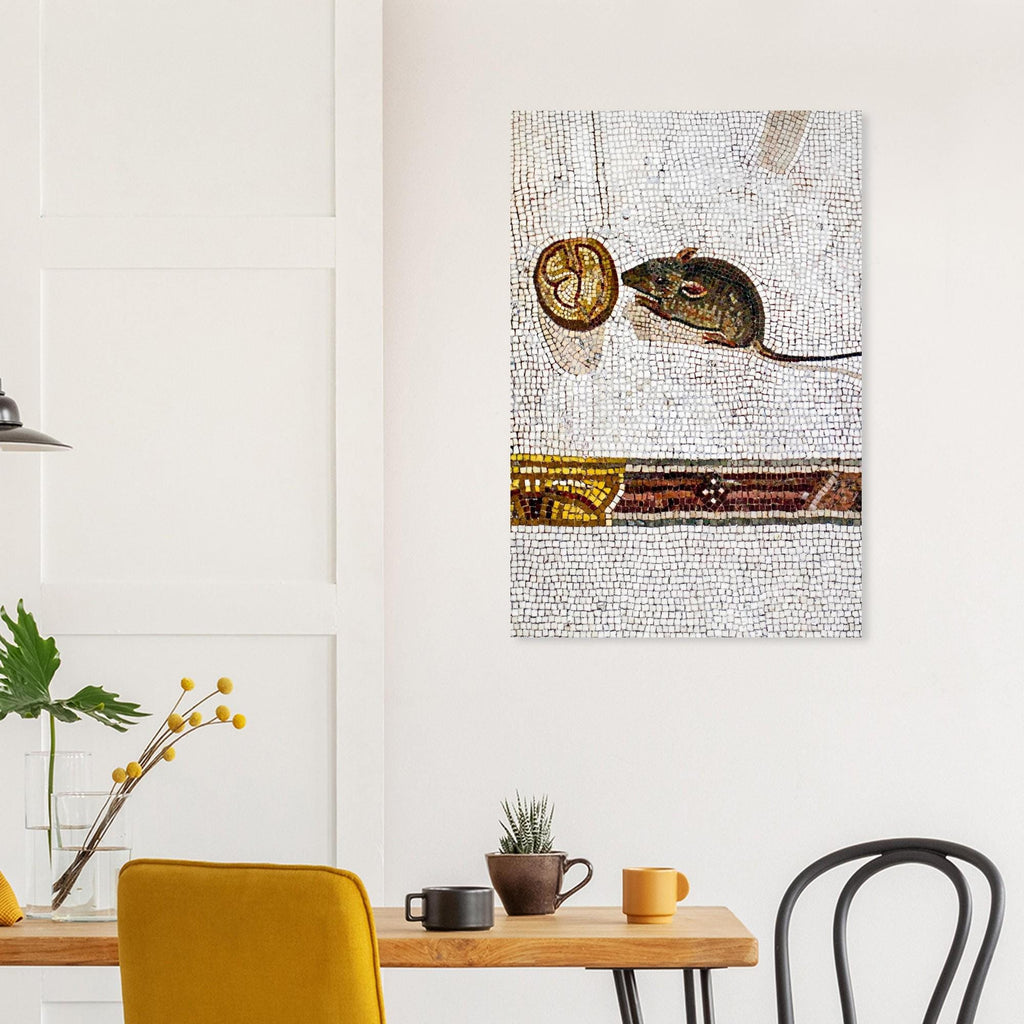 Roman Mouse Mosaic Art Print | Asarotos Oikos Unswept Floor | Ancient Rome Wall Art | Classics Gift | Archaeology Room Decor Poster Print