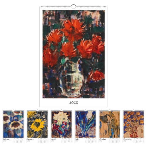13 Artworks of Christian Rohlfs 2026 Art Calendar 11x16.5, German Expressionism, Floral Monthly Tracker, Vibrant Botanical Aesthetic