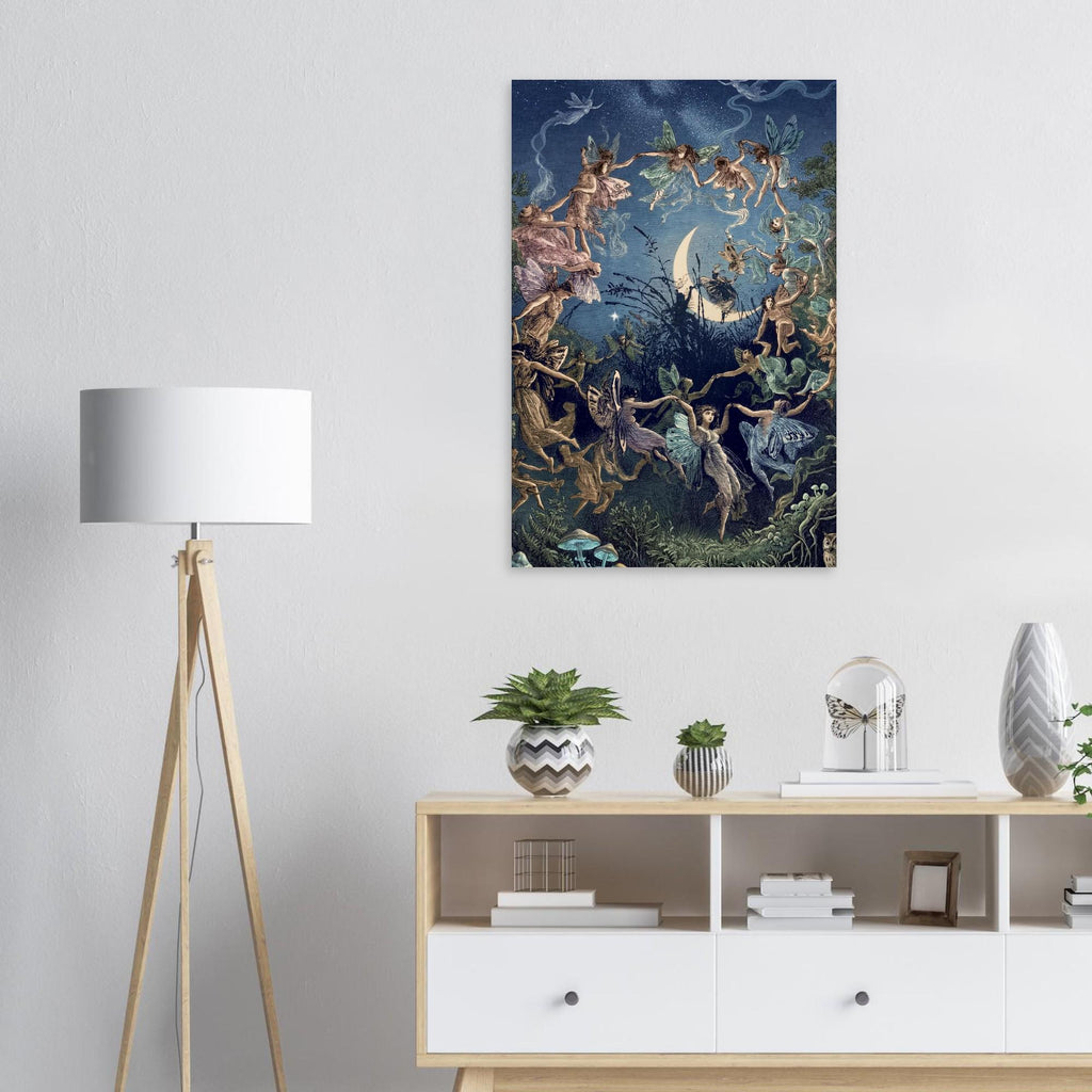 George Cruikshank The Fairy Ring Art Print Antique Moonlit Dance Engraving Gothic Folklore Wall Decor Unframed Myth & Symbolism