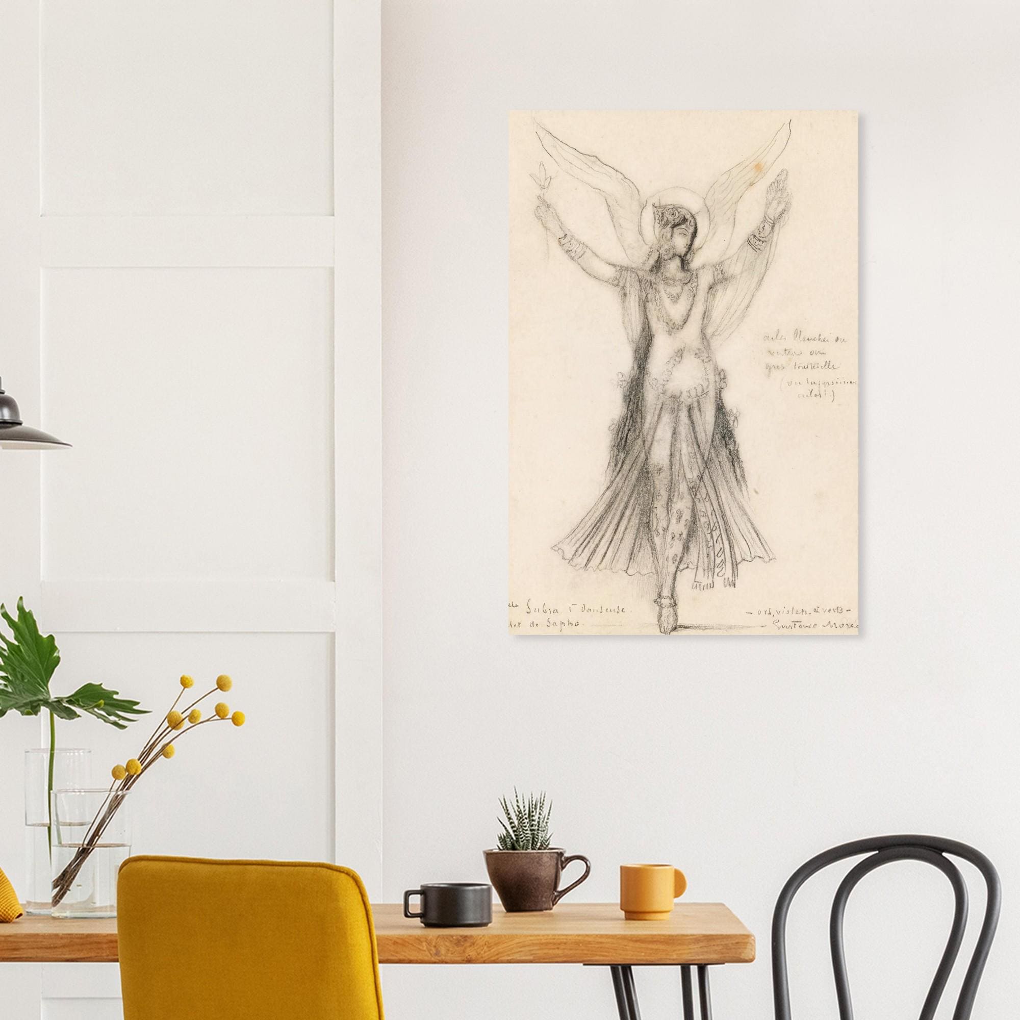 Premiere Danseuse by Gustave Moreau Fine Art Print, Symbolist Wall Decor, Vintage Ballet Sketch, Dark Academia Gothic Poster Art