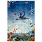 Hieronymus Bosch Flying Fish Print Surreal Medieval Wall Art Renaissance Mermaid Detail Weird Gothic Decor Myth & Symbolism 76bc6