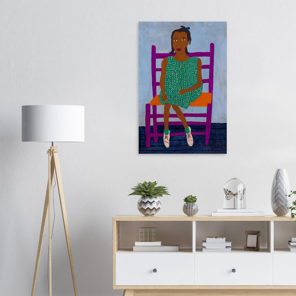 Harlem Renaissance Anna Mae Print, William H. Johnson Folk Portrait on 200 GSM Matte Paper