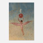 Hieronymus Bosch Winged Figure Red Fruit Art Print Garden Of Earthly Delights Surreal Renaissance Antique Weird Decor Myth Symbolism