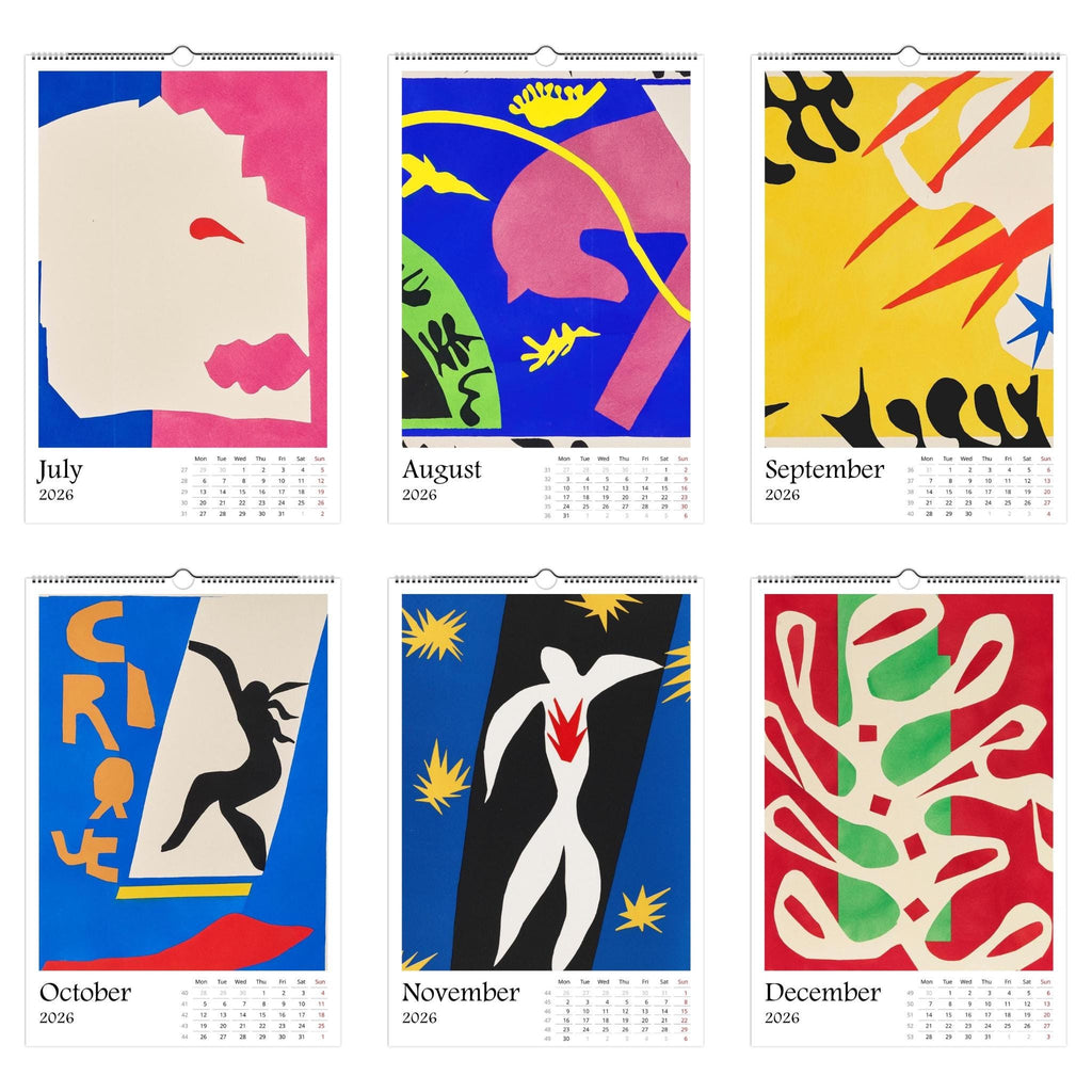 13 Artworks Of Henri Matisse 2026 Art Calendar 11x16.5, Fauvism, Abstract Poster, Vibrant Art, Eclectic Room, Art Lover Gift