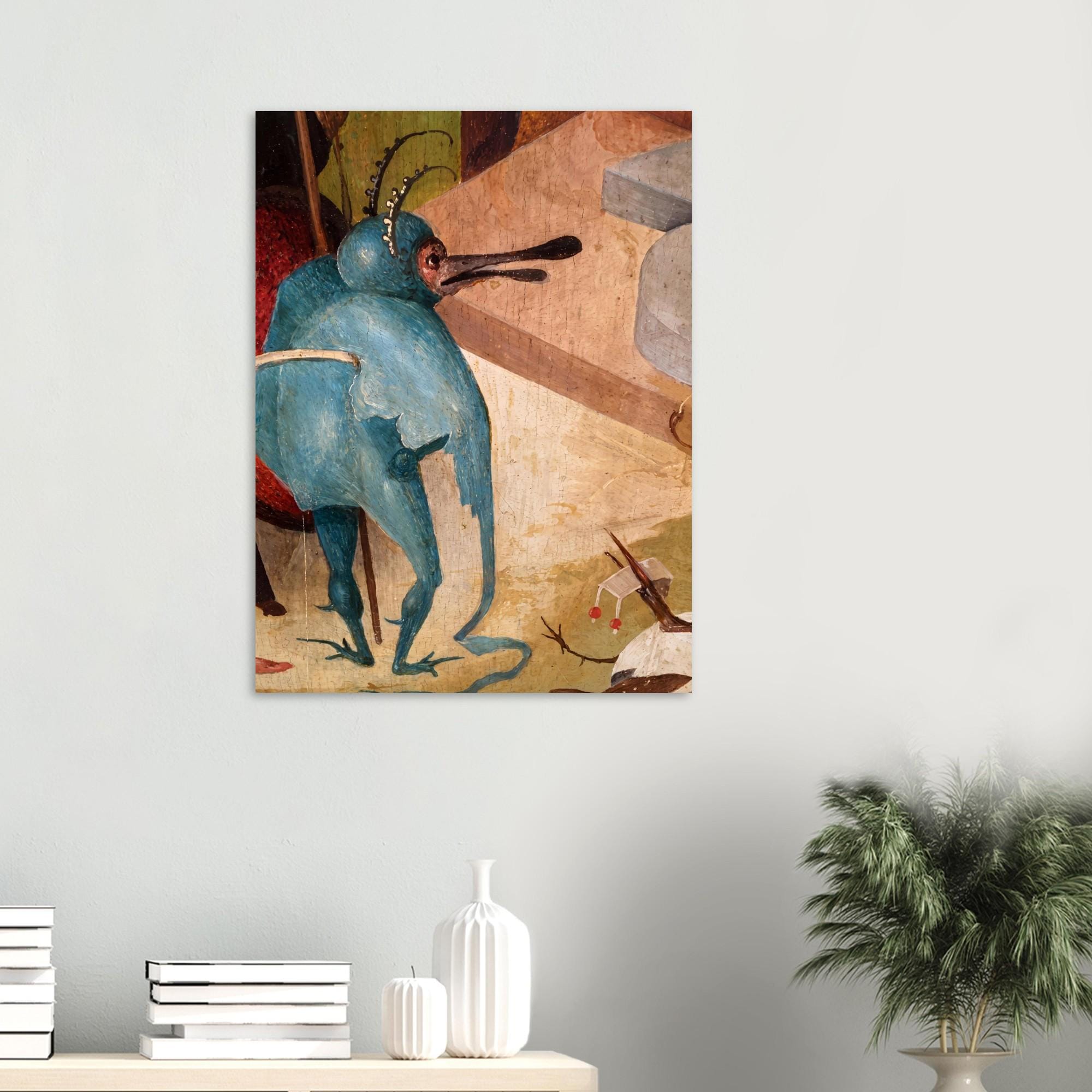Hieronymus Bosch Bird Monster Art Print Garden of Earthly Delights Hell Detail Macabre Medieval Gothic Decor Dark Fantasy Macabre