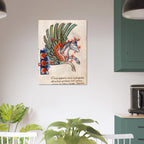Pegasus Constellation Vintage Manuscript Art Print Medieval Astronomy Map Poster Antique Zodiac Flying Horse Wall Art Celestial Astronomy
