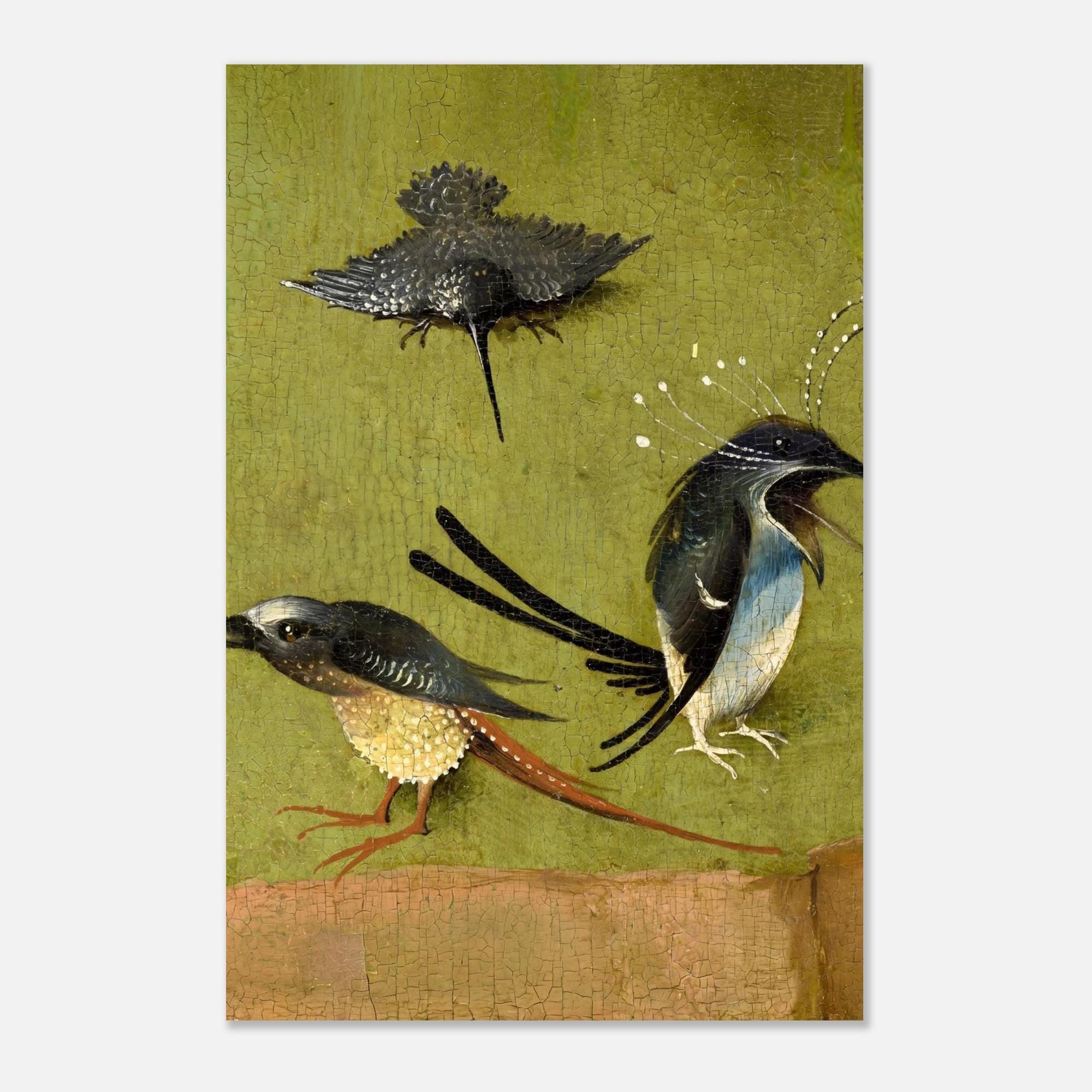 Hieronymus Bosch Birds Art Print Surreal Medieval Garden of Earthly Delights Detail Weird Renaissance Poster Animals & Creatures 682c7