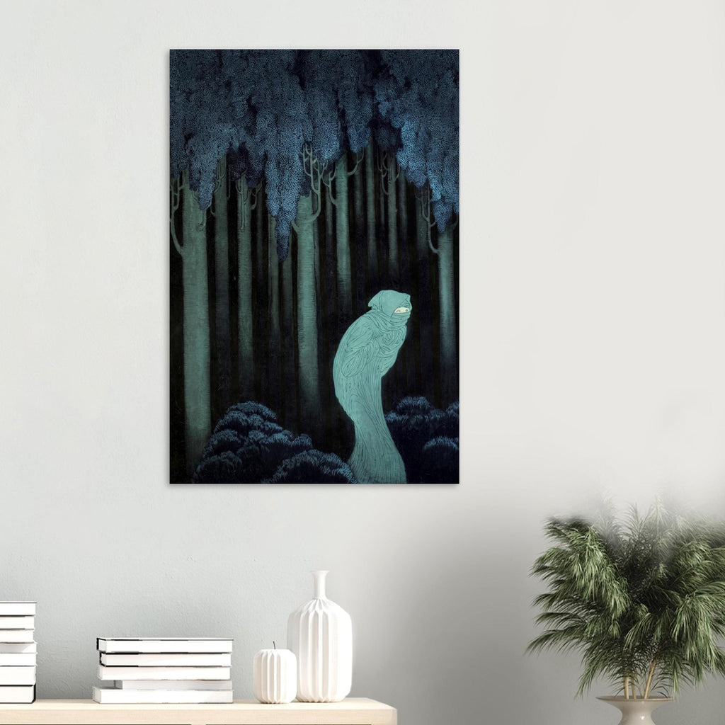 Kay Nielsen Art Print Moody Blue Forest Vintage Fairy Tale Illustration Gothic Folklore Dark Academia Wall Art Dark Academia Moody
