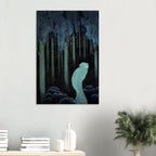 Kay Nielsen Art Print Moody Blue Forest Vintage Fairy Tale Illustration Gothic Folklore Dark Academia Wall Art Dark Academia Moody