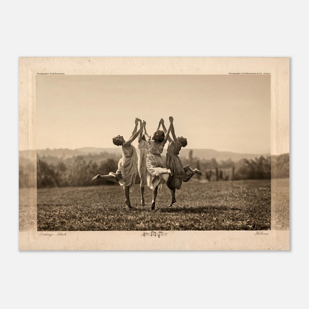 Vintage Dalcroze Eurhythmics Dance Photography Print Fred Boissonnas Hellerau Ethereal Movement Art Sepia Dark Academia Moody