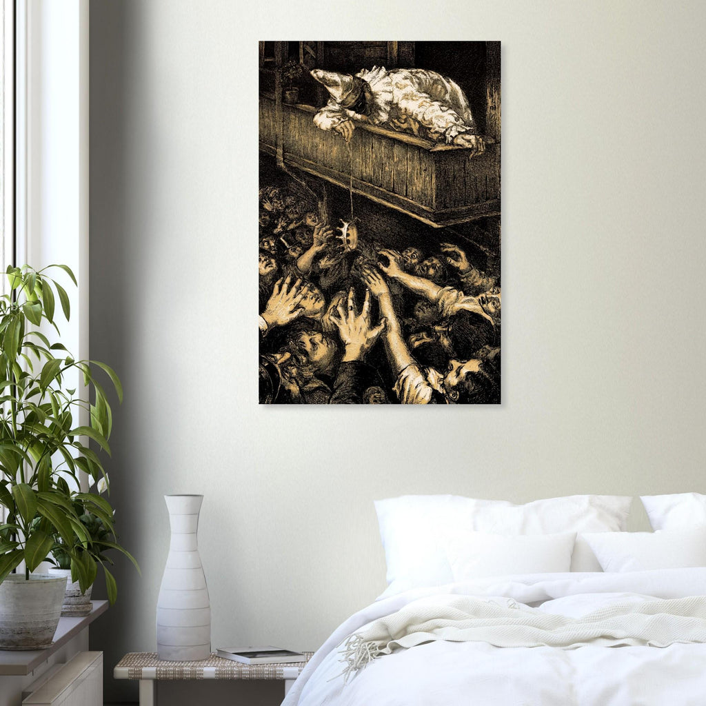Ludwig Heinrich Heyne Jester Crown Print Vintage Dark Academia Wall Art Gothic Macabre Satirical Illustration Dark Academia & Moody