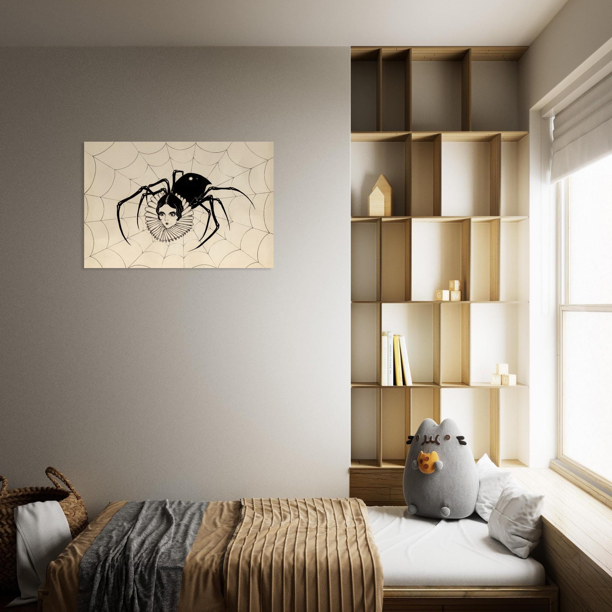 Vintage Spidora Spider Woman Sideshow Poster Macabre Dark Academia Art Print Unframed Creepy Oddities Antique Decor - Dark Fantasy & 4eea9