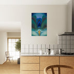 Georgia O'Keeffe Blue and Green Music Art Print, 1921 Abstract Modernist Painting, Museum Wall Decor, Modern & Abstract Art