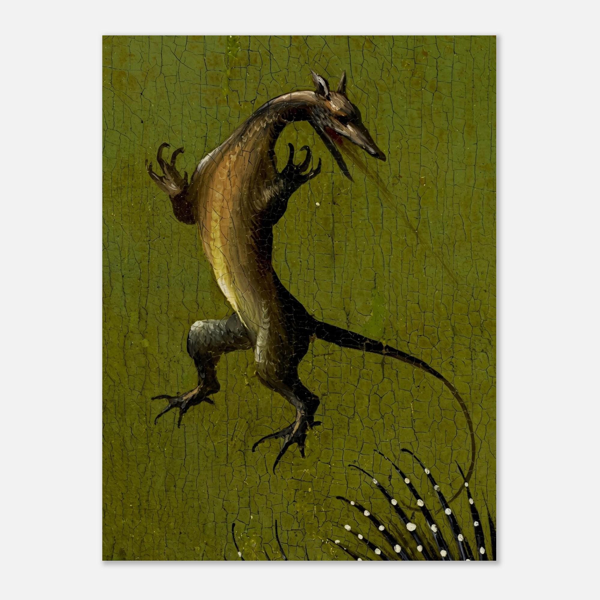 Hieronymus Bosch Monster Wall Art Vintage Renaissance Beast Painting Weird Dark Fantasy Creature Poster Decor Dark Fantasy And Macabre