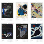 13 Artworks of Wassily Kandinsky 2026 Wall Calendar 11x16.5, Abstract Art Monthly Planner, Bauhaus Design 12 Month Hanging, Modern Artist
