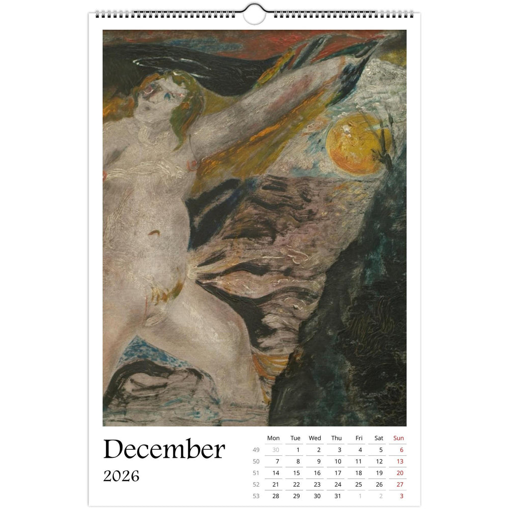 13 Artworks Of Ernst Josephson 2026 Art Calendar 11x16.5, Symbolism Art, Classic Fine Art, Vintage Aesthetic, Moody, Art Gift
