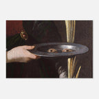 Saint Lucy Eyes Plate Antique Oil Painting Dark Academia Art Macabre Religious Print Moody Baroque Decor Dark Academia and Moody