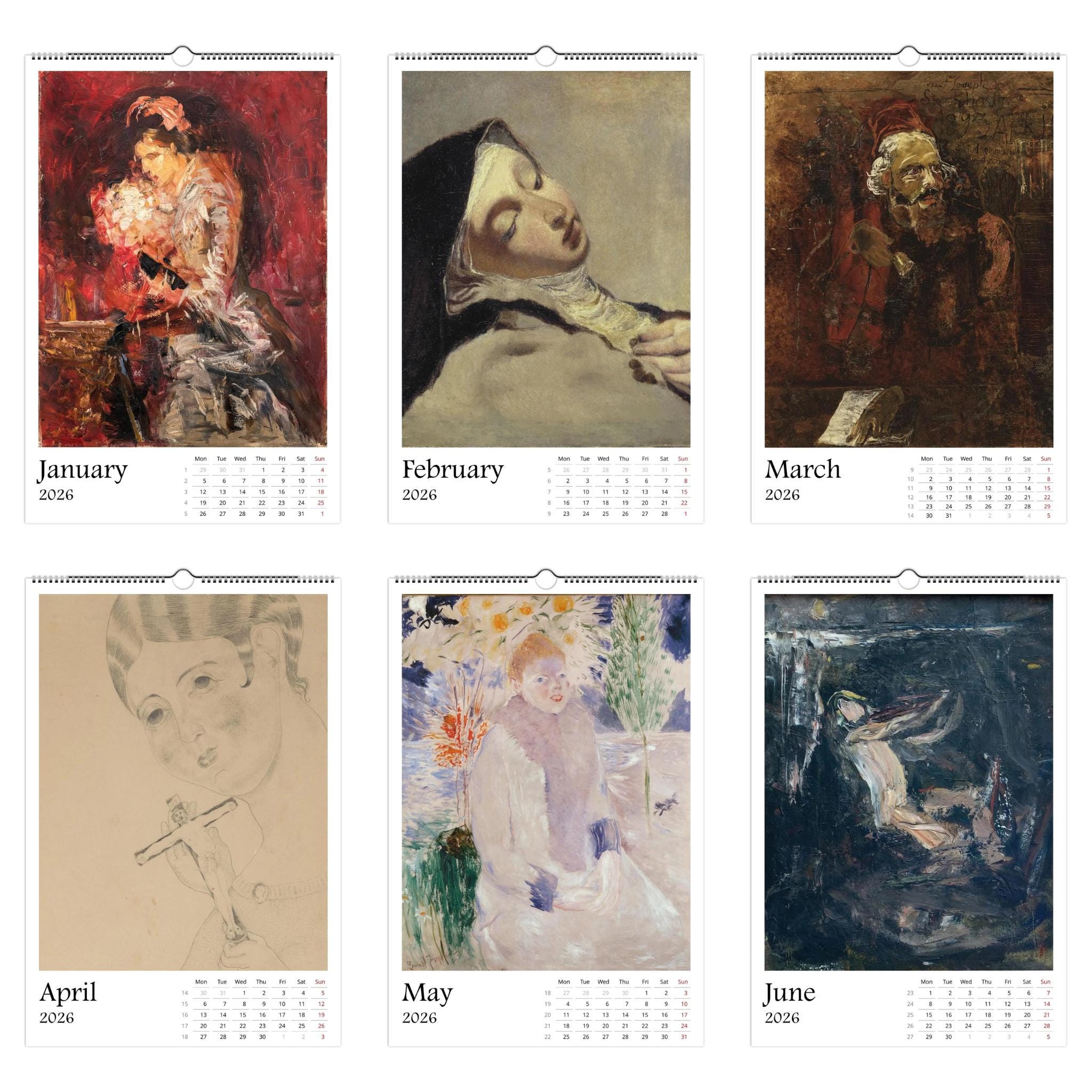 13 Artworks Of Ernst Josephson 2026 Art Calendar 11x16.5, Symbolism Art, Classic Fine Art, Vintage Aesthetic, Moody, Art Gift