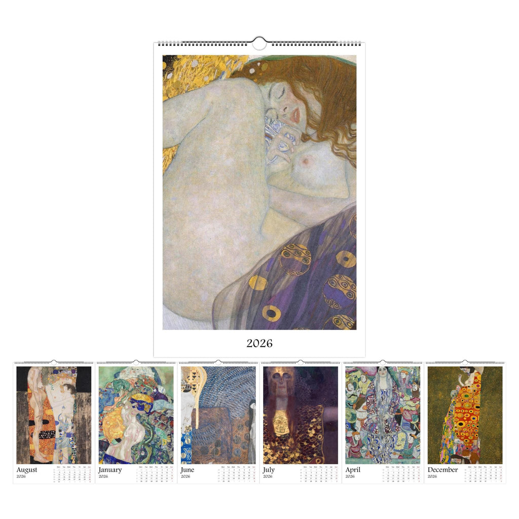 13 Artworks Of Gustav Klimt 2026 Art Calendar 11x16.5, Art Nouveau Movement, Masterpieces, Golden Aesthetic, Vintage Vibe, Art Gift