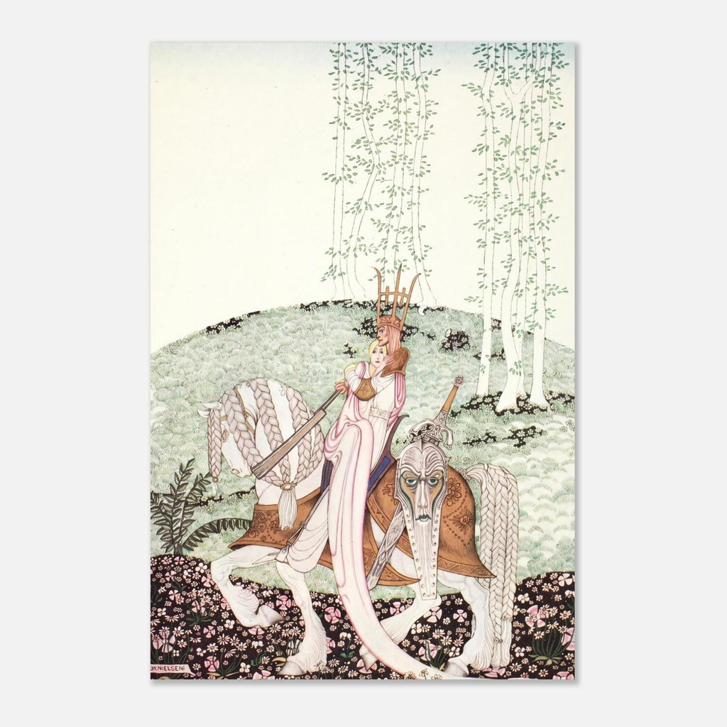 Kay Nielsen East Sun West Moon Vintage Fairytale Print Golden Age Illustration Scandinavian Folklore Horse Art Nouveau Vintage