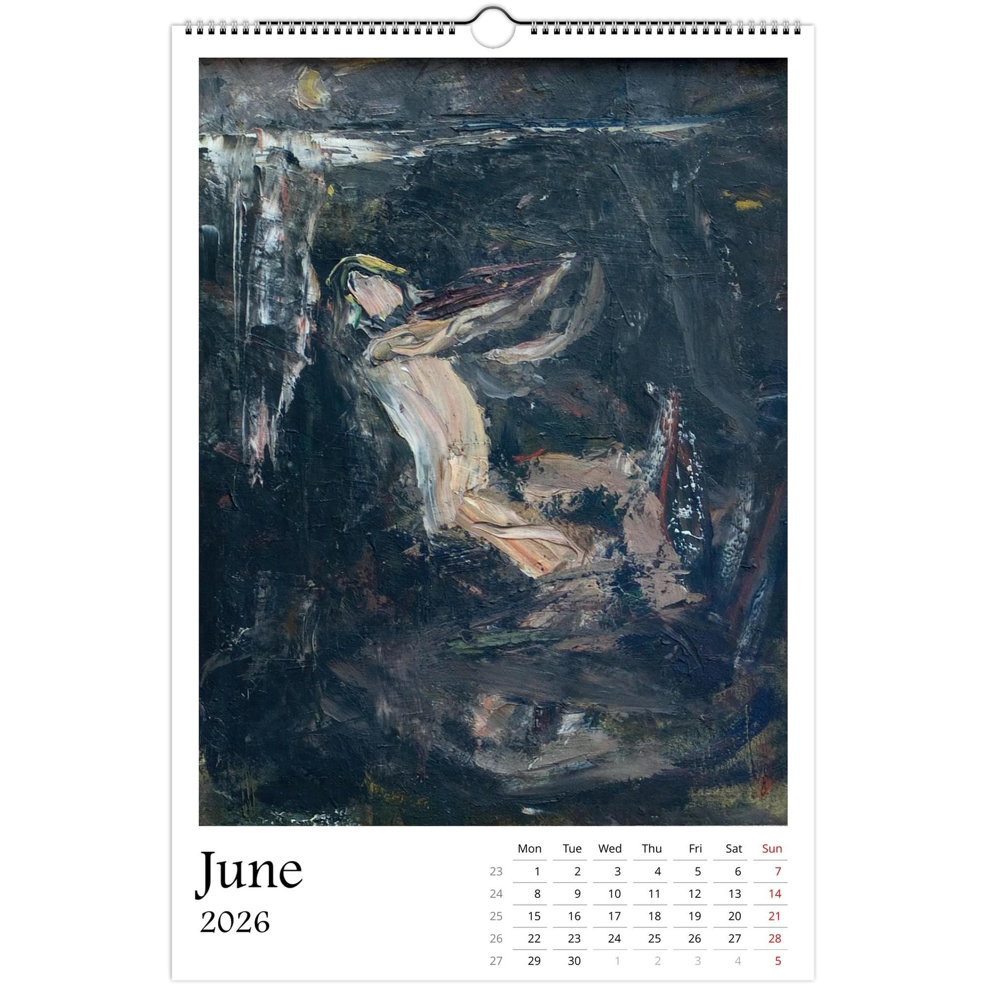 13 Artworks Of Ernst Josephson 2026 Art Calendar 11x16.5, Symbolism Art, Classic Fine Art, Vintage Aesthetic, Moody, Art Gift