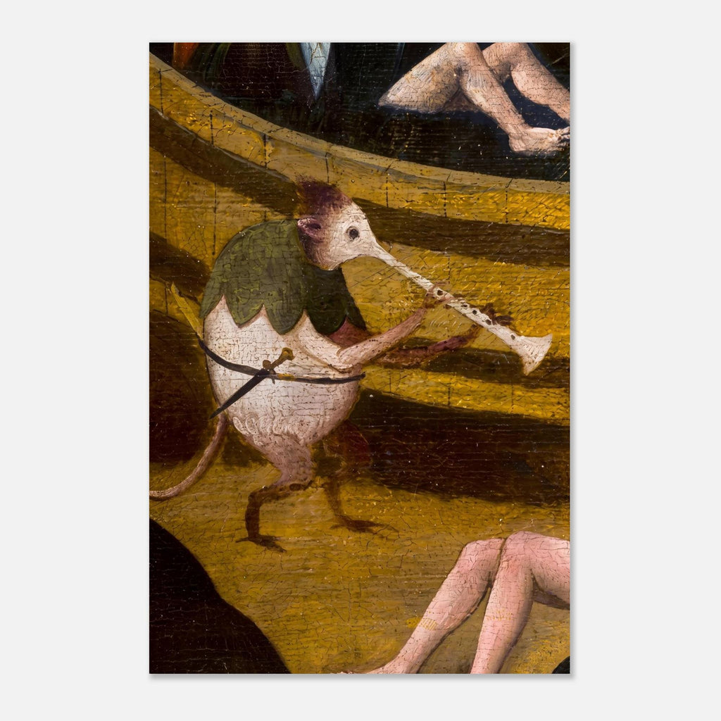 Hieronymus Bosch Garden Earthly Delights Bird Monster Flute Player Medieval Surrealism Gothic Macabre Dark Fantasy and Macabre