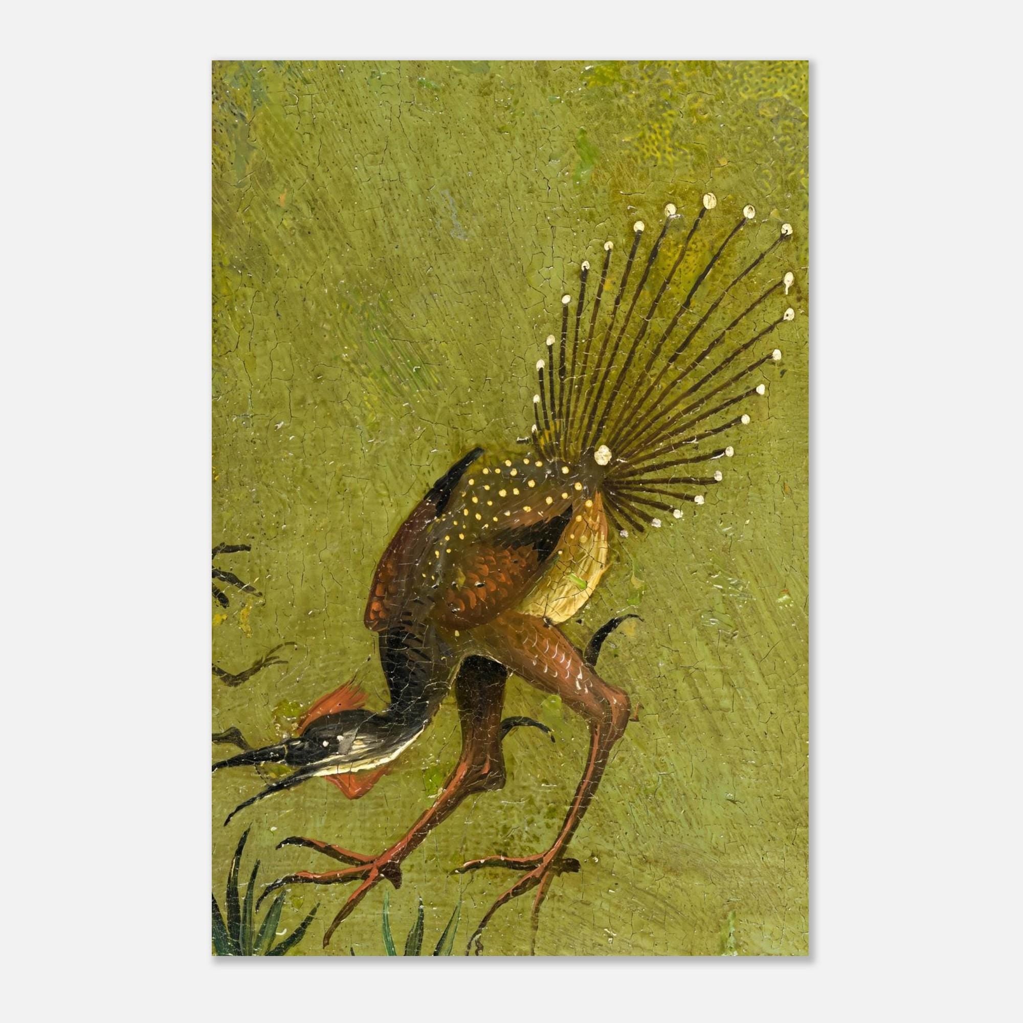 Hieronymus Bosch Medieval Monster Weird Bird Art Print Garden of Earthly Delights Surreal Renaissance Decor Dark Fantasy Macabre