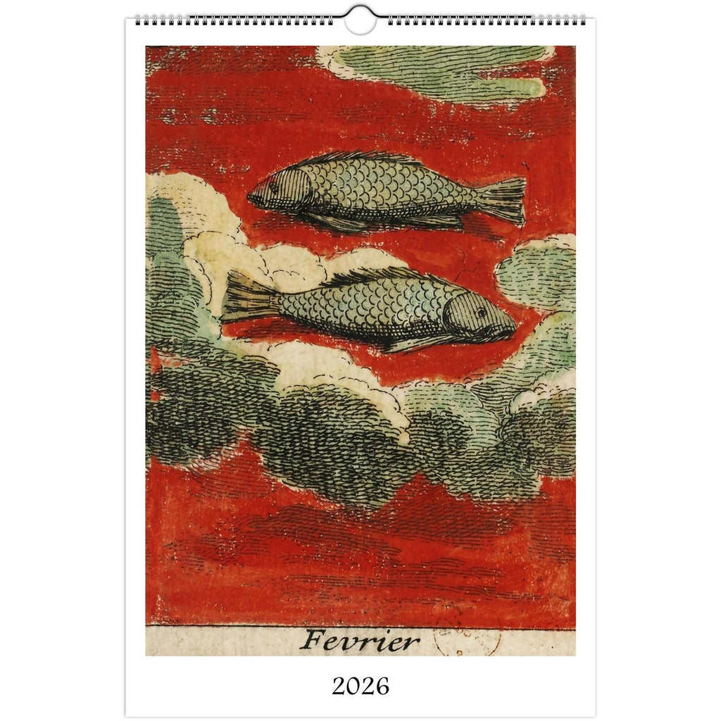 Medieval Marginalia 2026 Art Calendar 11x16.5, Gothic Art, Bizarre Creature, Dark Academia, Weird Medieval, Art Lover Gift