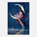 Vintage Moon Goddess Art Print 1889 The Universal Favorite Victorian Moon Maiden Celestial Poster Art Nouveau & Vintage