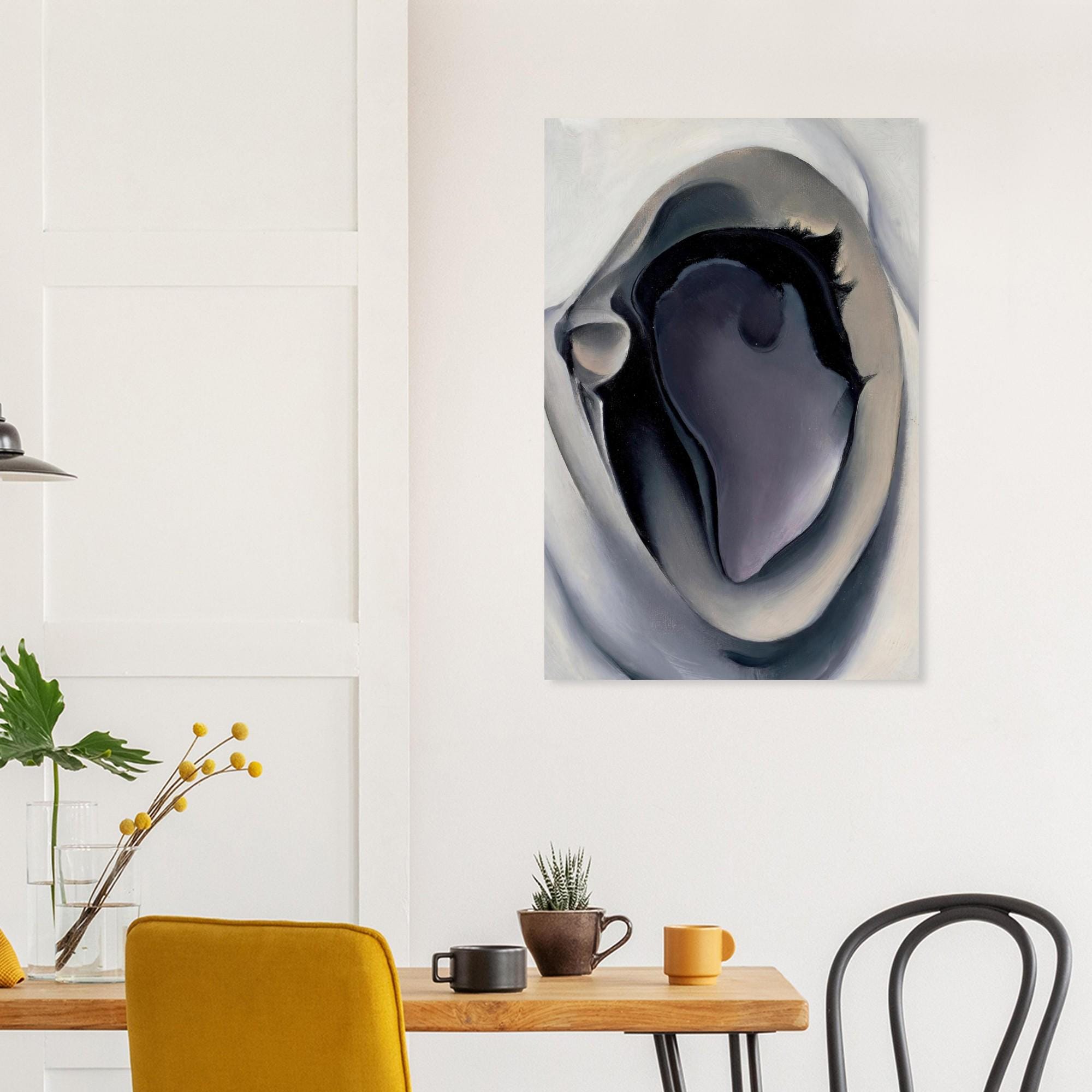 Clam and Mussel by Georgia O'Keeffe Fine Art Print, Modernist Shell Poster, Minimalist Wall Decor, Museum Quality, Abstract Nature