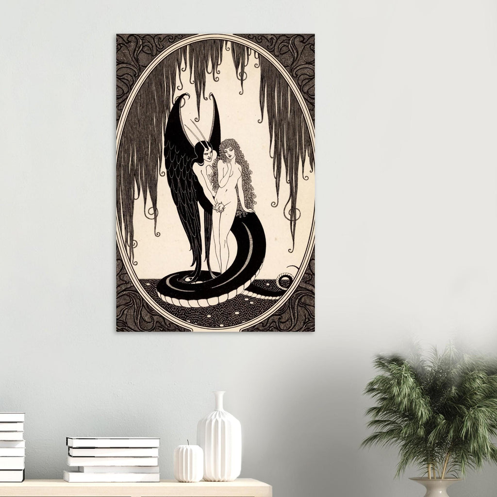 Alastair The Sphinx Oscar Wilde Illustration Antique Serpent Goddess Art Nouveau Decadent Dark Gothic Print Myth and Symbolism