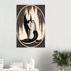 Alastair The Sphinx Oscar Wilde Illustration Antique Serpent Goddess Art Nouveau Decadent Dark Gothic Print Myth and Symbolism